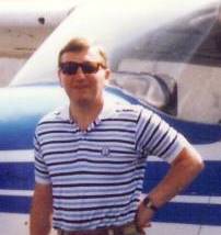 John with plane closeup
